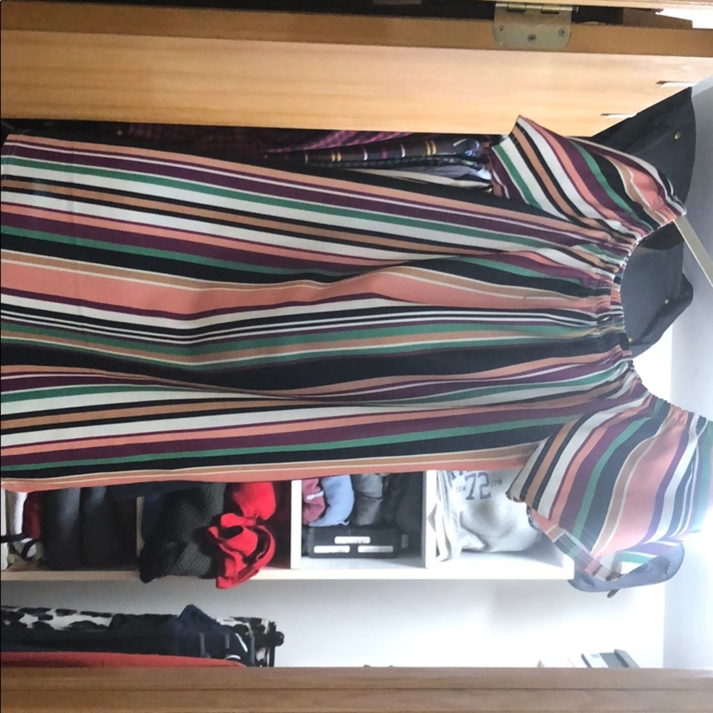 Striped mini dress
